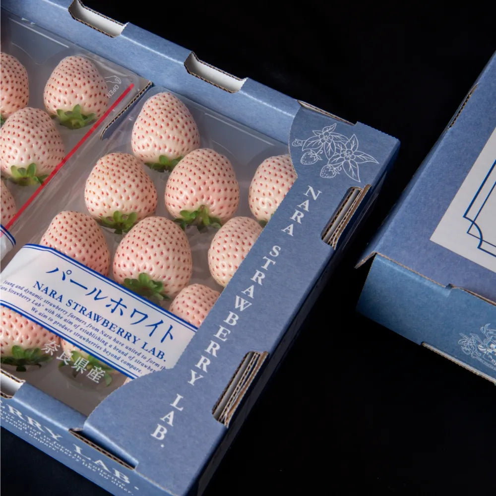 white strawberry seeds japan Pearl White – ikigaifruits.com
